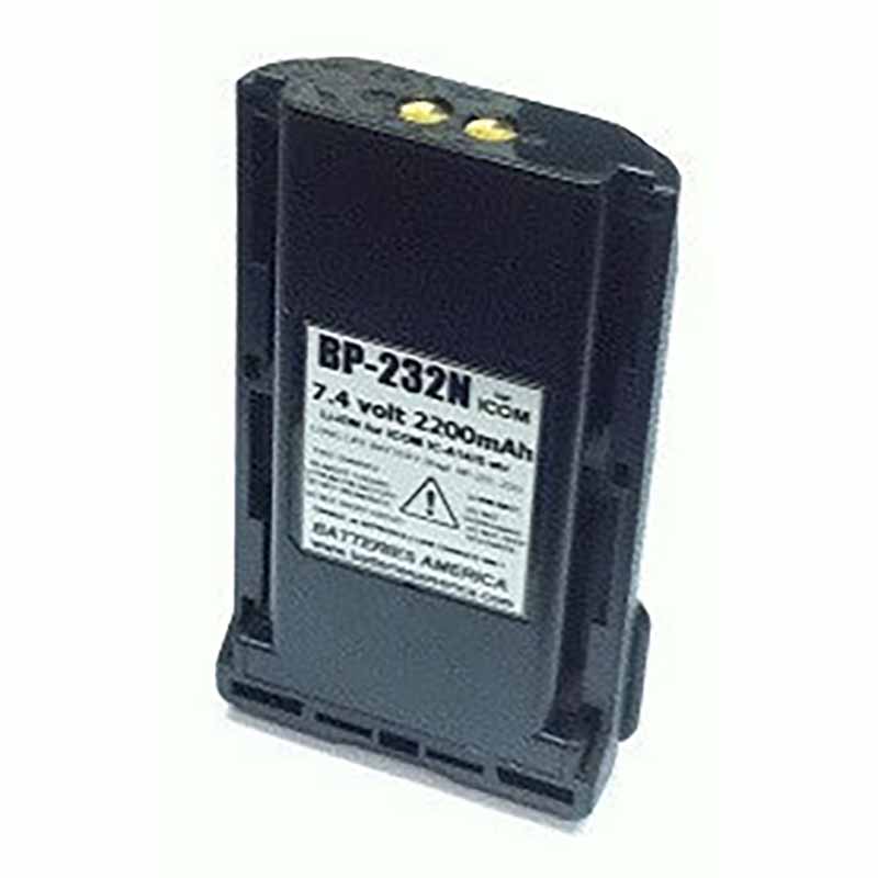 Batterie 7.4V 2200mAh BP-232 Compatible Icom IC-A14 IC-F26 IC-F33 IC-F3011 - Li-ion Puissante Et Fiable