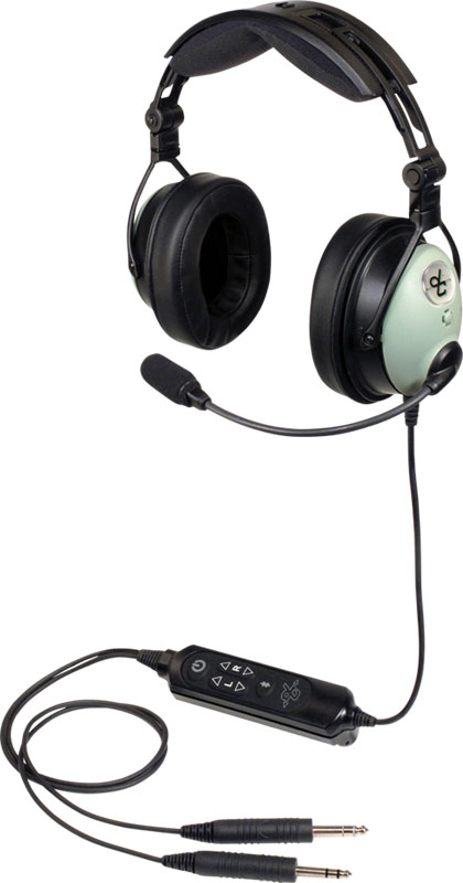 David Clark DC One-X Dual GA Plugs ANR Headset with