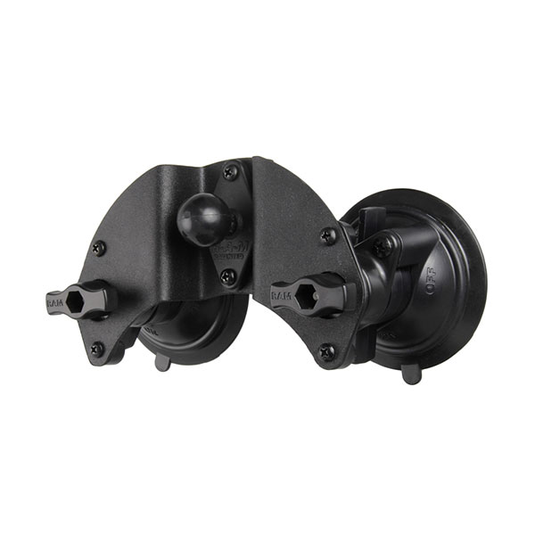 RAM Twist-Lock™ Dual Pivot Suction Cup Base With Ball