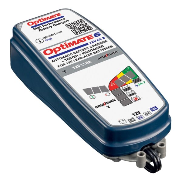 OptimATE 6 12V 6A 充電器 Optimate 6 SILVER Series 12V / 6A Sealed Battery Charger