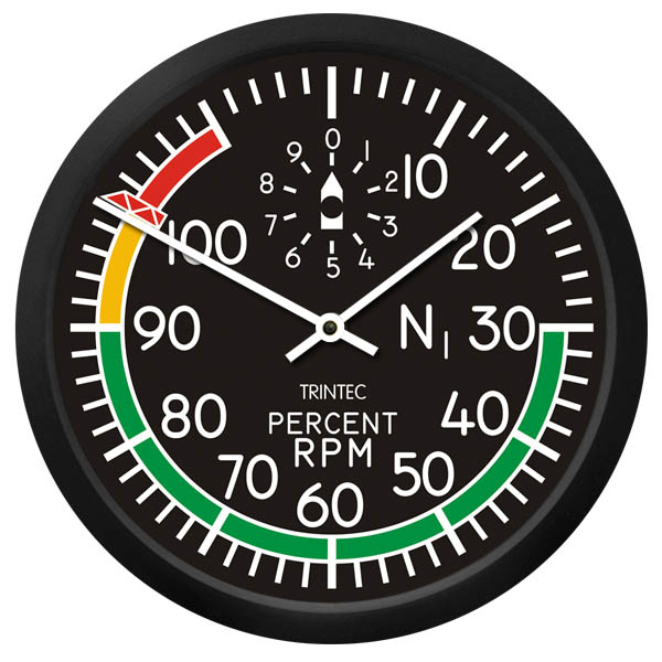 Trintec 10" Tachometer Rpm Wall Clock Aircraft Spruce Canada