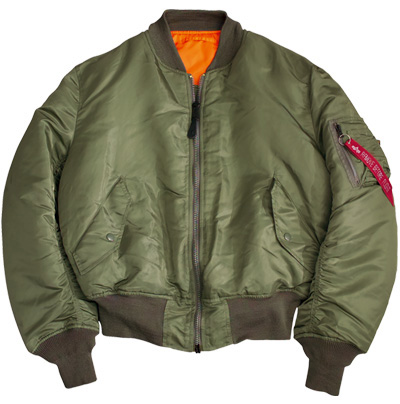 Alpha MA-1 Flight Jacket Sage - Small | Aircraft Spruce Canada