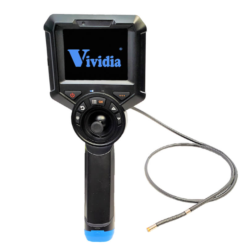 Vividia IPS Joystick Articulating Industrial Automotive Videoscope Borescope Inspection Camera
