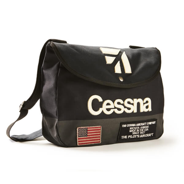 Red Canoe Cessna Shoulder Bag Navy | Aircraft Spruce Canada