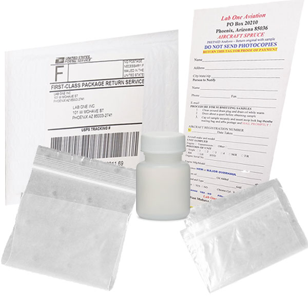 Lab One Aviation Loa-101 Oil Analysis Kit With Prepaid Postage Aircraft  Spruce Canada