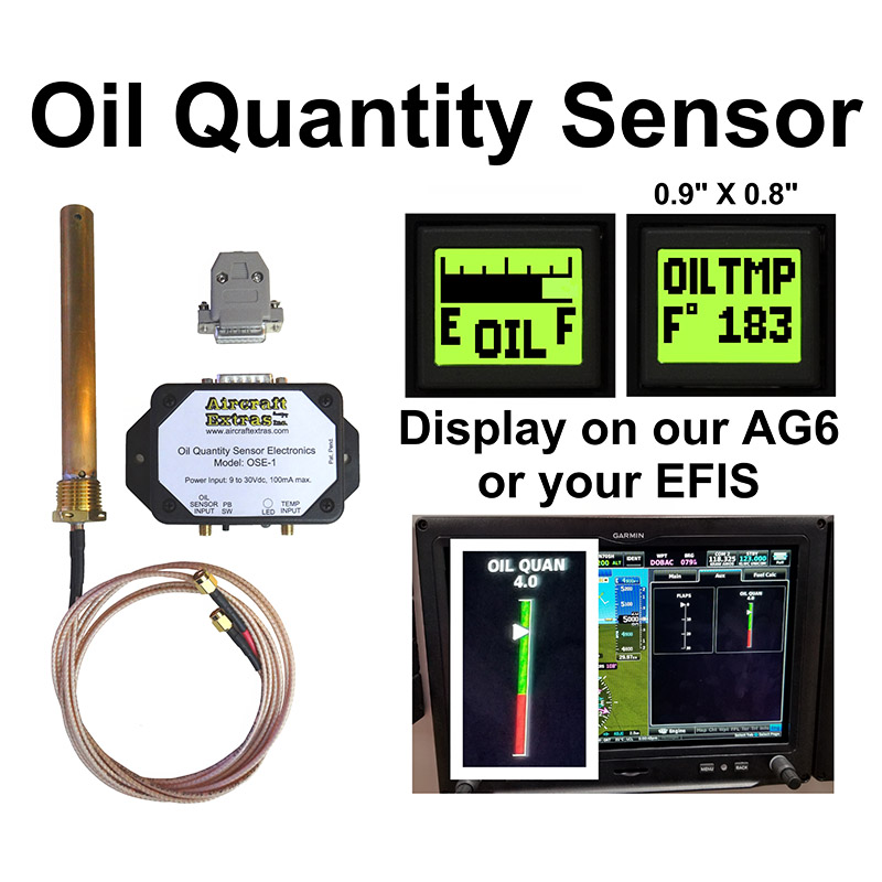 Oil Quantity Sensor with Oil Temperature Sensing | Aircraft Spruce Canada