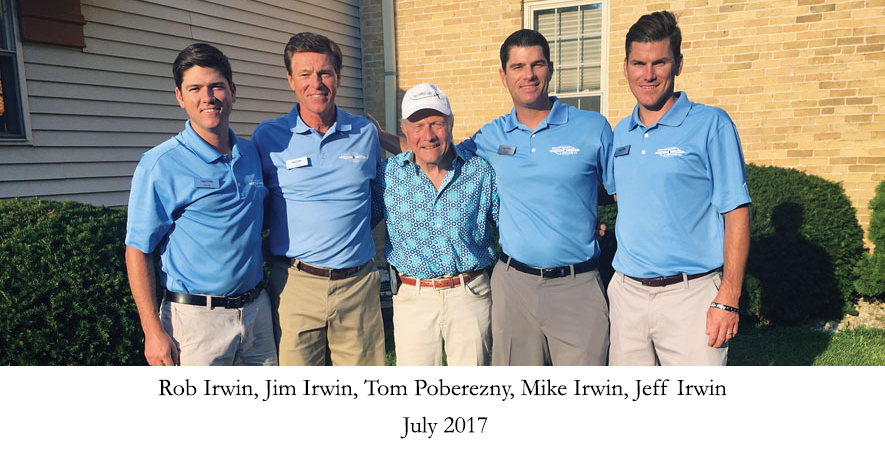 Rob Irwin, Jim Irwin, Tom Poberezny, Mike Irwin, Jeff Irwin - July 2017