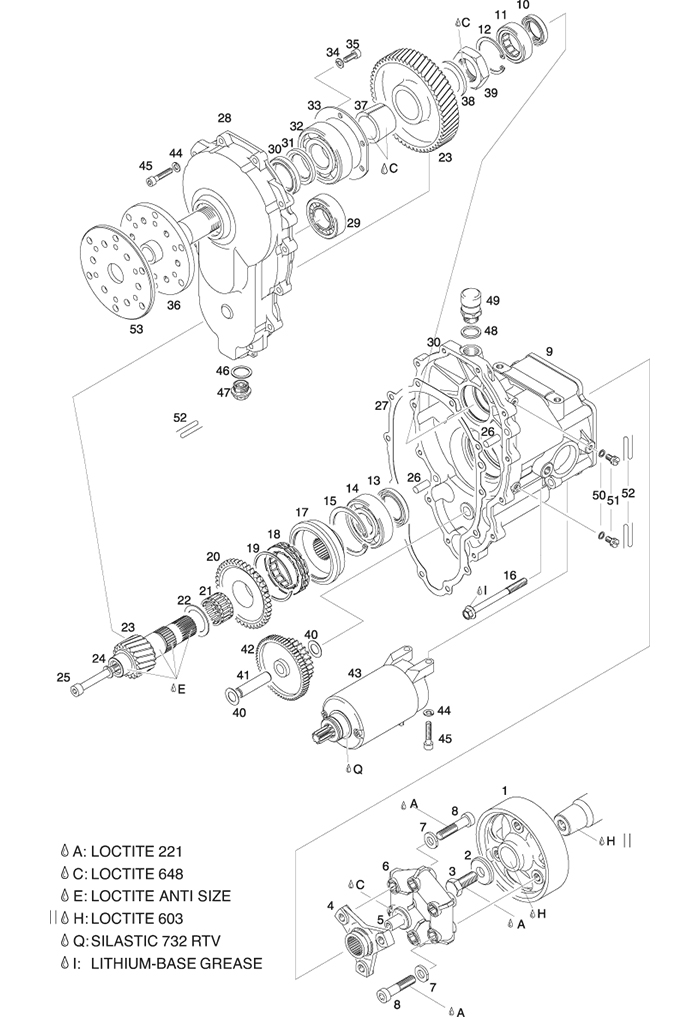 Rotax 503 582 Ul Engine Reduction Gearbox E I=2 62 I=3 00 I=3 47 Or  I=4 00 Parts Aircraft Spruce Canada