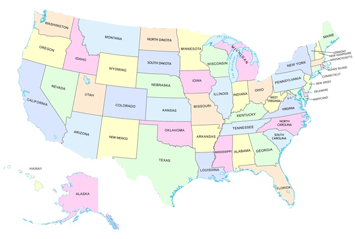 Map of United States